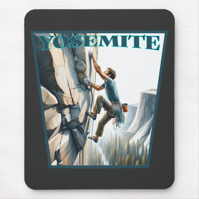 Tapis De Souris Yosemite California Rock Escalade (Devant)