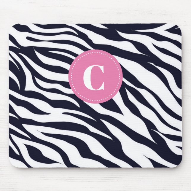 Tapis De Souris Zebra Monogram Souris (Devant)