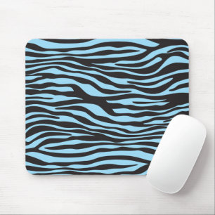 Tapis De Souris Zebra Print, Zebra Stripes, Blue Zebra, Jungle
