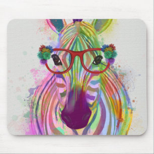Tapis De Souris Zebra Rainbow Splash