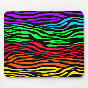 Tapis De Souris Zèbre Abstrait coloré