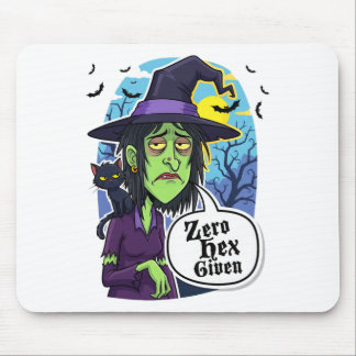 Tapis De Souris Zéro Hex Donné Drôle Sorcière Halloween Costume Te