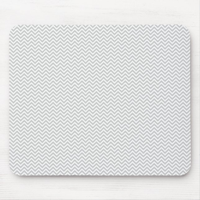 Tapis De Souris ZigZag gris simple (Devant)
