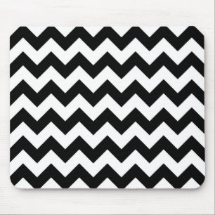 Tapis De Souris Zigzag noir et blanc