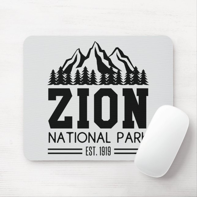 Tapis De Souris Zion National Park Utah USA Outdoor Randonnée (Avec souris)