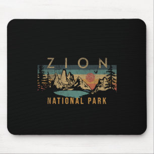 Tapis De Souris Zion National Park Utah Usa Vintage extérieur