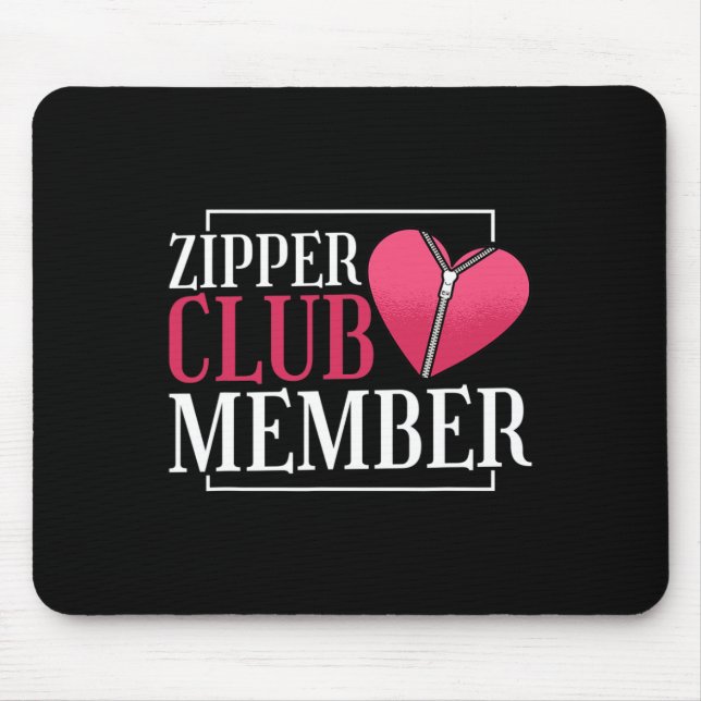 Tapis De Souris Zipper Club Membre Sensibilisation aux maladies ca (Devant)