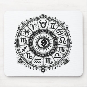 Tapis De Souris Zodiac Arcana — Les Douze Signes par BurnsInHell