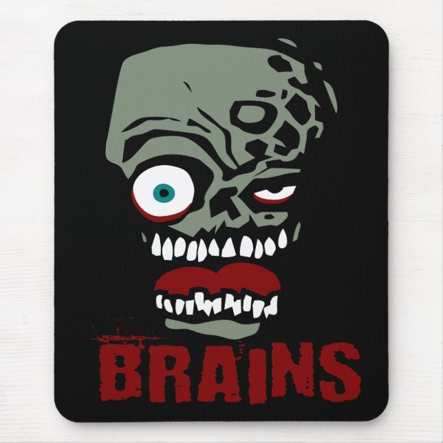 Tapis De Souris Zombi de cerveaux (Devant)