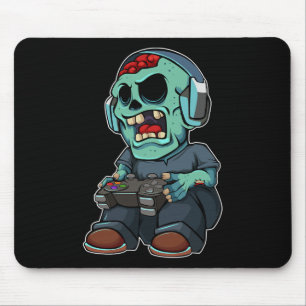 Tapis De Souris Zombie Lazy Halloween Costume amusant Jeu vidéo g