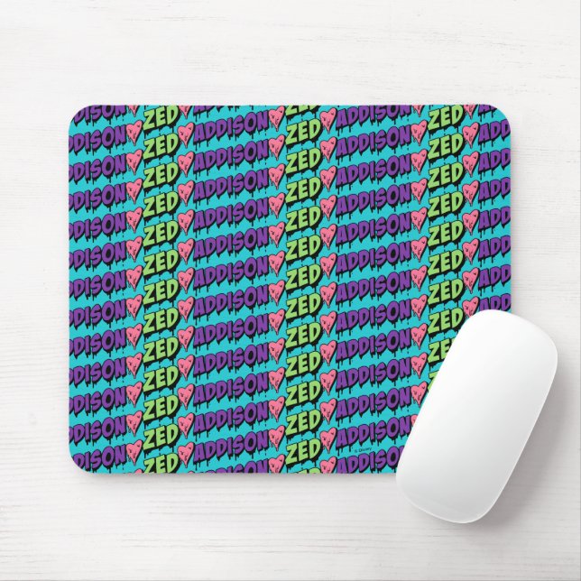 Tapis De Souris Zombies 2 | Motif Zed et Addison (Avec souris)