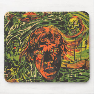Tapis De Souris Zombies Halloween vintage, street art graffiti