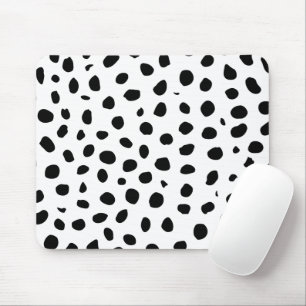 Tapis De Souris Zones de guépard noir blanc