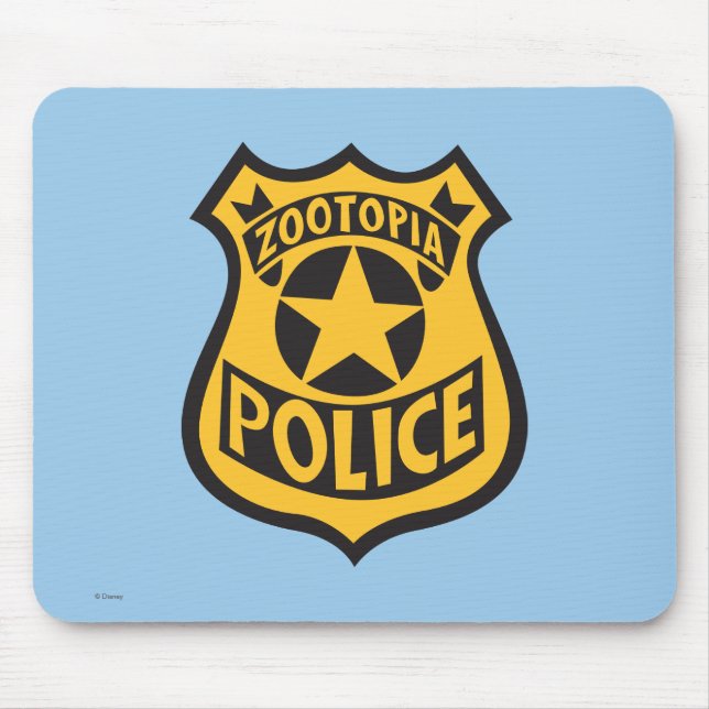 Tapis De Souris Zootopia | Badge de police Zootopia (Devant)