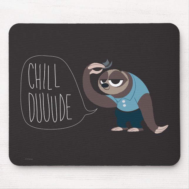 Tapis De Souris Zootopia | Flash - Chill Duuuude (Devant)