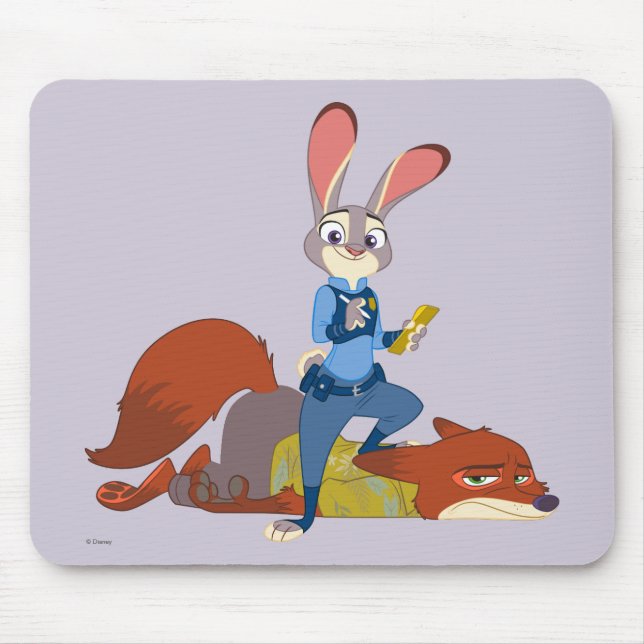 Tapis De Souris Zootopia | Judy Hopps & Nick Wilde - Busted! (Devant)