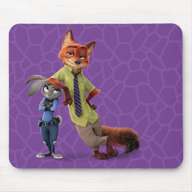 Tapis De Souris Zootopia | Judy & Nick - Juste Chilling! (Devant)