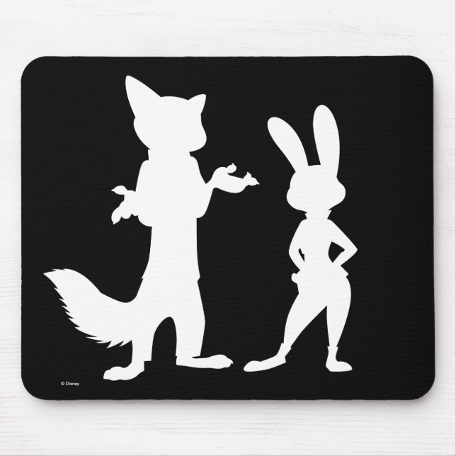 Tapis De Souris Zootopia | Judy & Nick Silhouette (Devant)