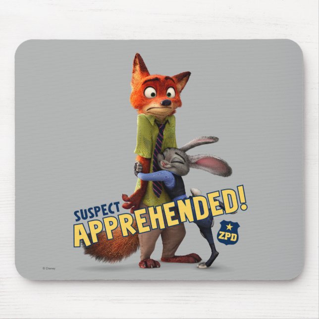 Tapis De Souris Zootopia | Judy & Nick - Suspect appréhendé ! (Devant)