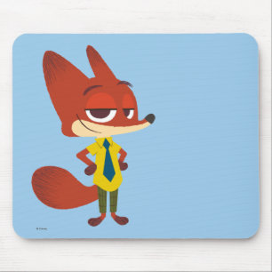 Tapis De Souris Zootopia   Nick Wilde - Le renard à seins