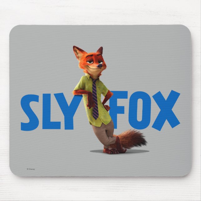 Tapis De Souris Zootopia | Nick Wilde - One Sly Fox (Devant)