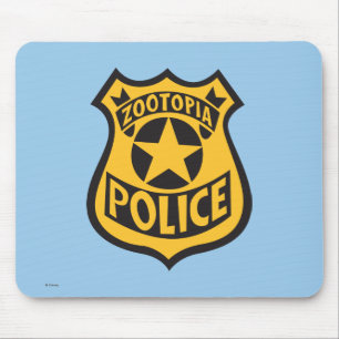 Tapis De Souris Zootopie Insigne de police de Zootopia