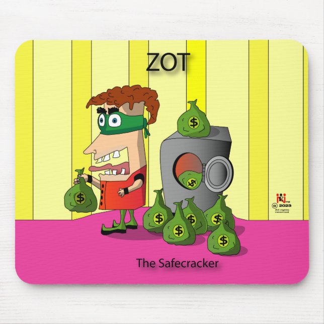 Tapis De Souris Zot le Safecracker Mousepad (Devant)