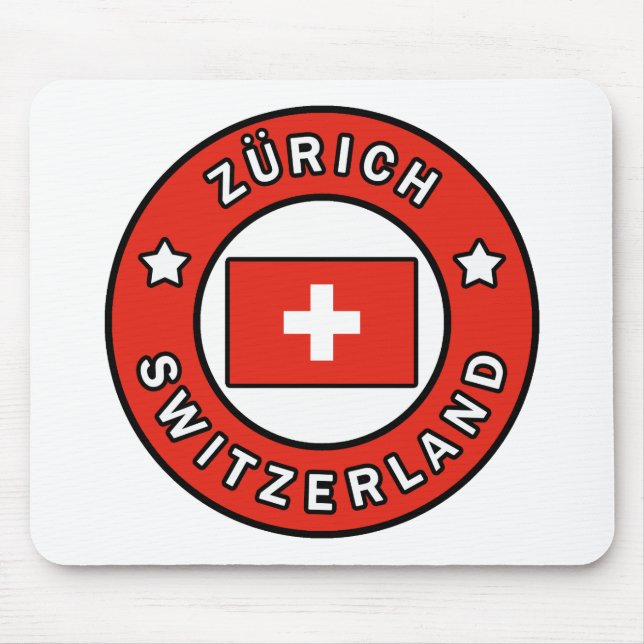 Tapis De Souris Zürich Suisse (Devant)