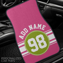 Pink and Lime Sports Jersey Nom personnalisé Numér