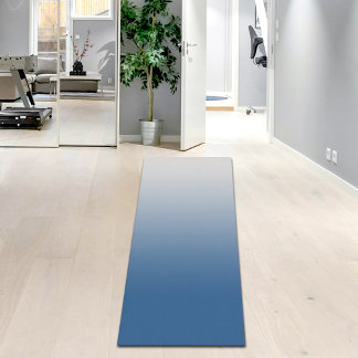 Tapis de Yoga à Dégradé Bleu Gris