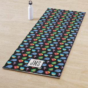 Tapis De Yoga À l'intérieur Motif de caractères - Monogramme