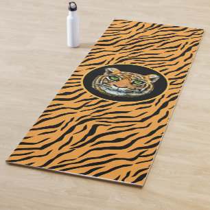 Tapis de Yoga à motif de tigre sauvage moderne
