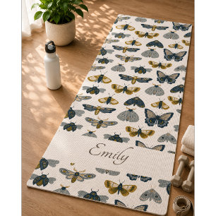 Tapis de Yoga à Motif Papillon Coloré