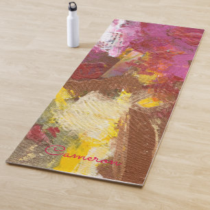 Tapis De Yoga Additionnez votre   nommé marchent je par lui