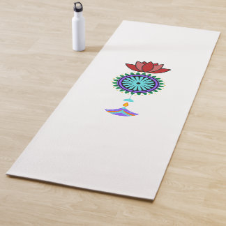 Tapis De Yoga Adeptes de yogamate spirituellement à fleurs de lo