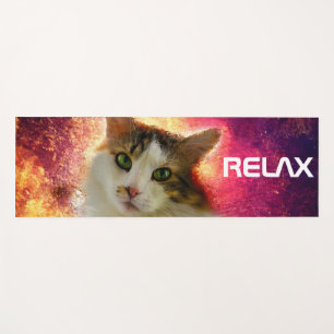Tapis De Yoga Adorable Cute Calico Chat