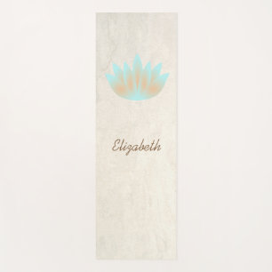 Tapis De Yoga Adorable Féminin Fleur de Lotus -Personnalisé