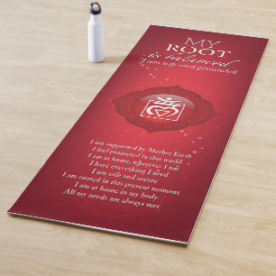 Tapis De Yoga Affirmations Root Chakra Yoga Mat - 08