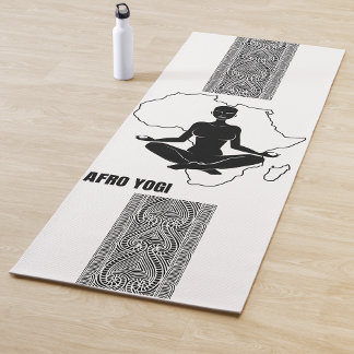 TAPIS DE YOGA AFRO YOGI MONOCHROME YOGA MAT