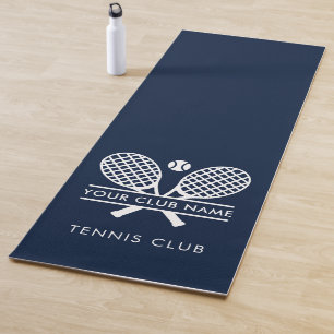 Tapis De Yoga Ajouter Votre Club de tennis Nom Équipe Joueurs Ma