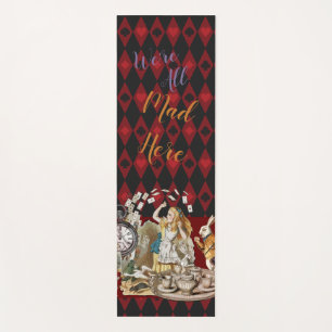 Tapis De Yoga Alice Aventures avec le Chat de Cheshire Fou de Wo