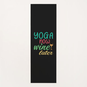 Tapis De Yoga Amateur de yoga   Yoga maintenant, vin plus tard