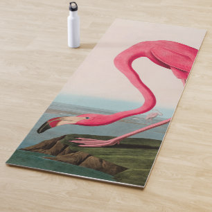 Tapis De Yoga American Flamant rose Birds of America Audubon Imp