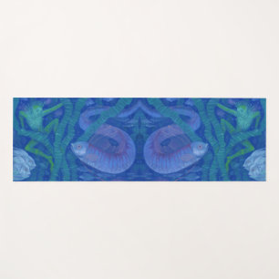Tapis De Yoga Amphibien et Poisson King, imaginaire art, Sous-ma