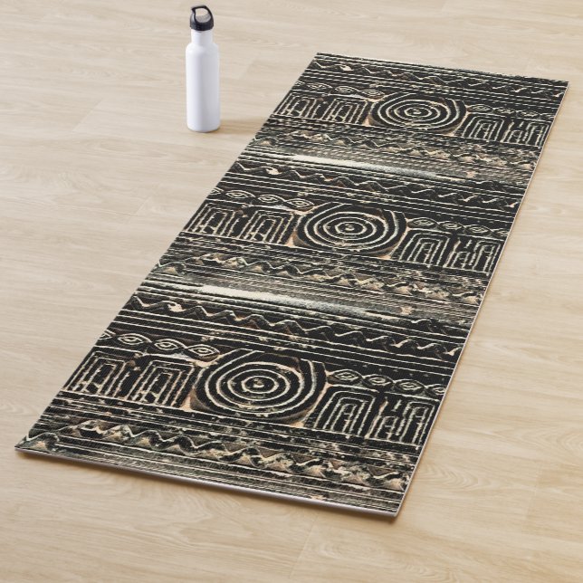 Tapis De Yoga Ancien Motif mésopotamien sumérien (En situation)