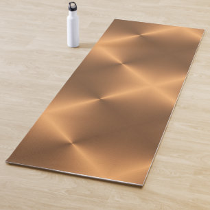 Tapis De Yoga Angle de brillance en cuivre