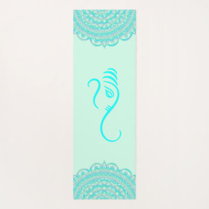 Tapis De Yoga Aqua Ganesha et Mandalas
