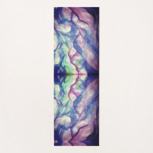Tapis De Yoga Aquarelle Art Abstrait