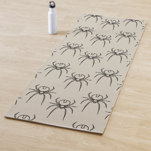 Tapis De Yoga Araignée - Bone White et Bat Black