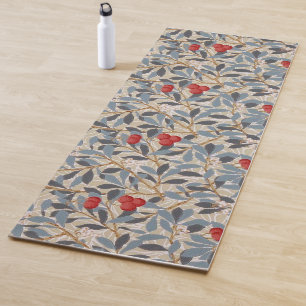 Tapis De Yoga Arbre à framboises rouges, William Morris